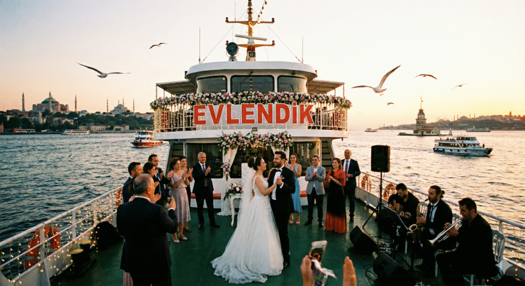 Bosphorus Ferry Wedding Istanbul